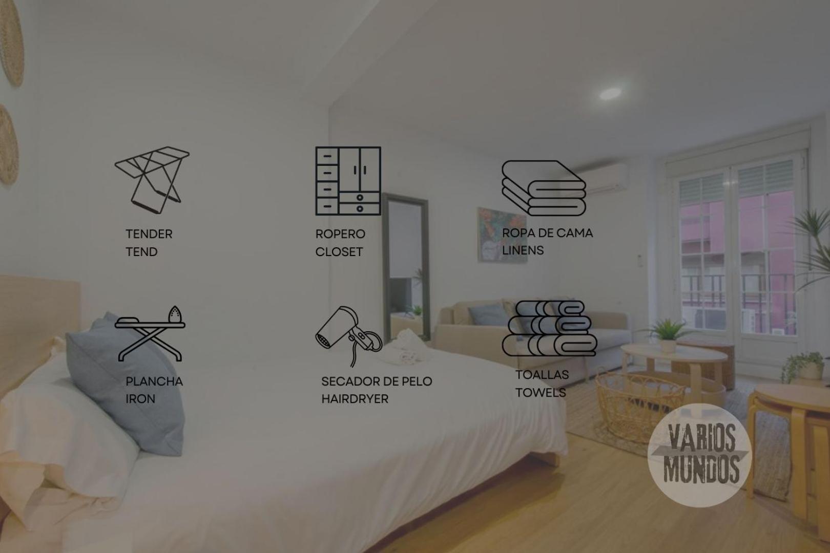 Calle Regueros Loft Para 3Pax En Pleno Chueca マドリード エクステリア 写真